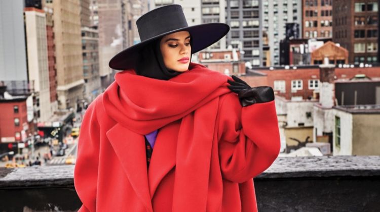 Sara Sampaio Poses with Incredibles 2’s Edna Mode for Harper’s Bazaar