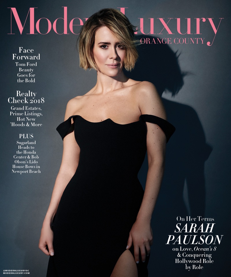 Sarah Paulson on Modern Luxury Orange County June 2018 Cover