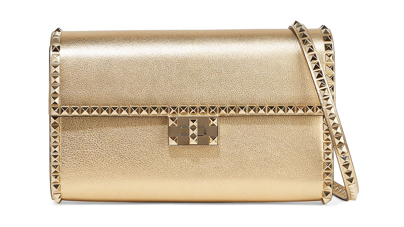 Valentino The Rockstud No Limit Metallic Shoulder Bag $1,536.50 (previously $2,195)