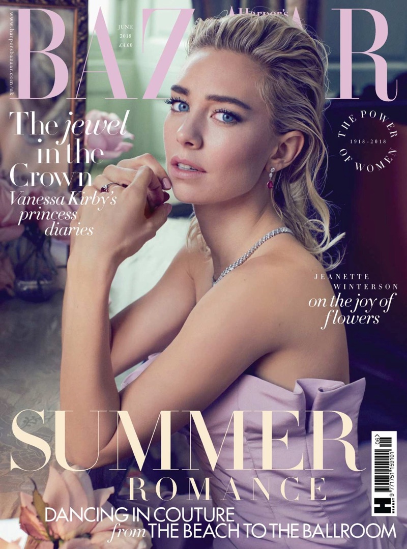 Vanessa Kirby on Harper's Bazaar UK June 2018 Cover