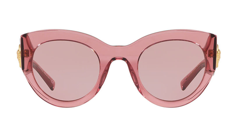 Versace Transparent Pink Sunglasses $295