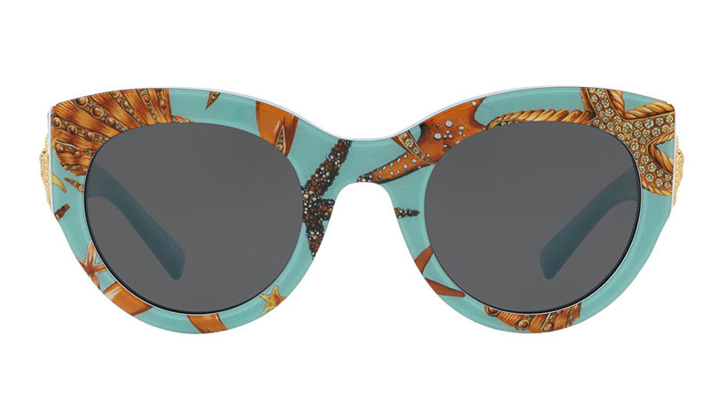 Versace Tresor de la Mer Print Sunglasses $295