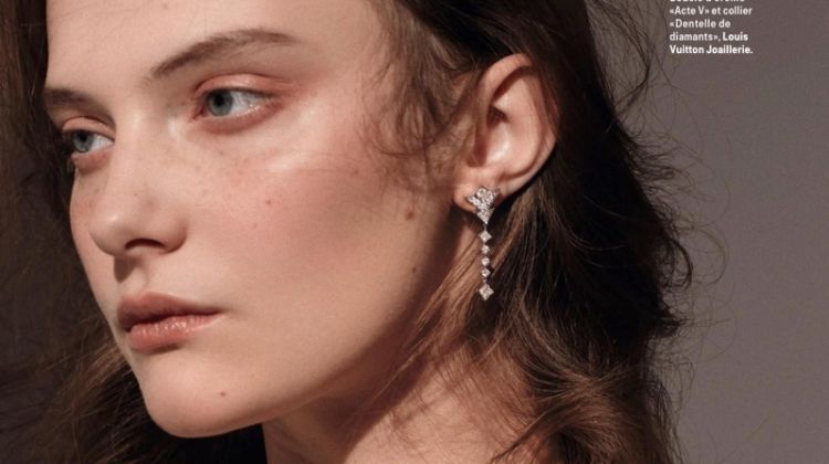 Vovk Dazzles in Precious Gems for Grazia France