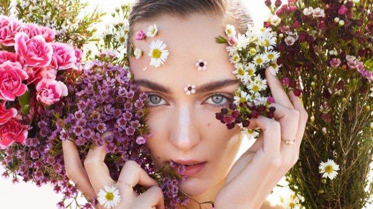 Zuzanna Bijoch Models Spring Beauty Trends for Vogue Taiwan