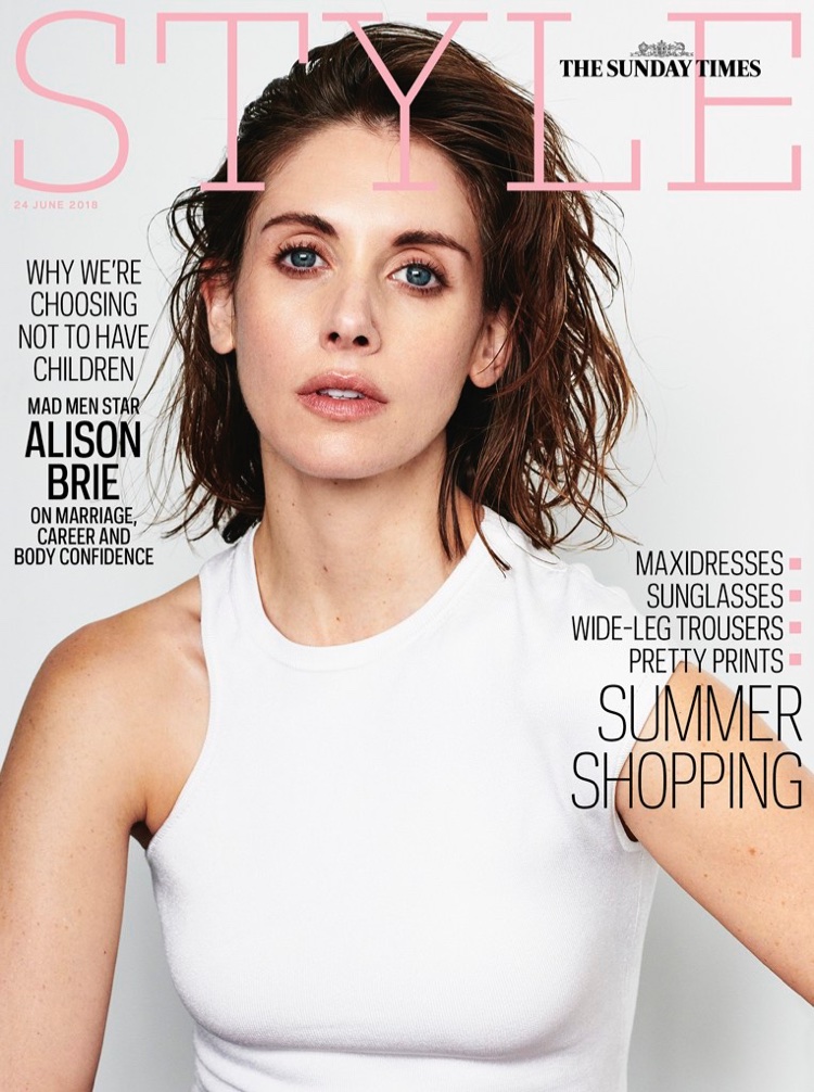 Alison Brie on Sunday Times Style June 24, 2018 Cover