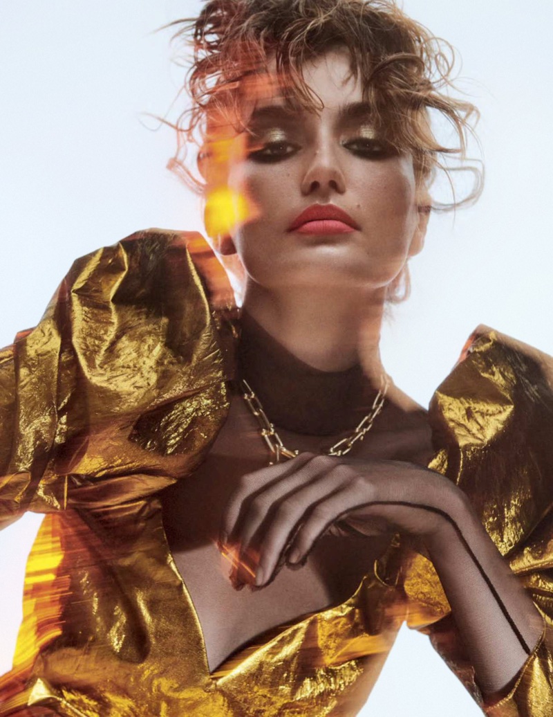 Andreea Diaconu | Vogue Latin America | 1980's Fashion Editorial