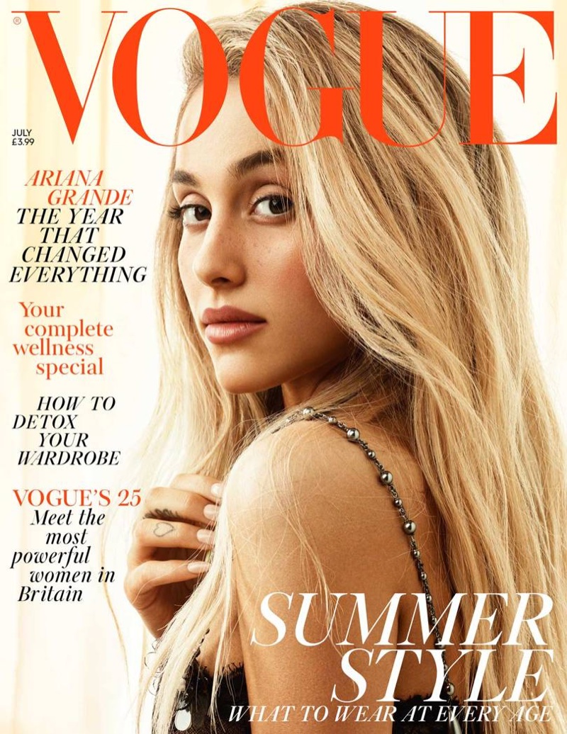 Ariana Grande on Vogue UK July 2018 Cover