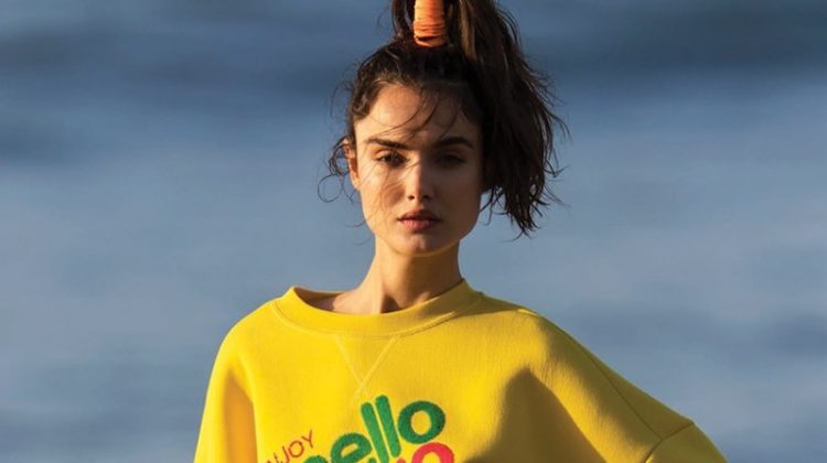Blanca Padilla Poses in Sporty Beach Styles for ELLE