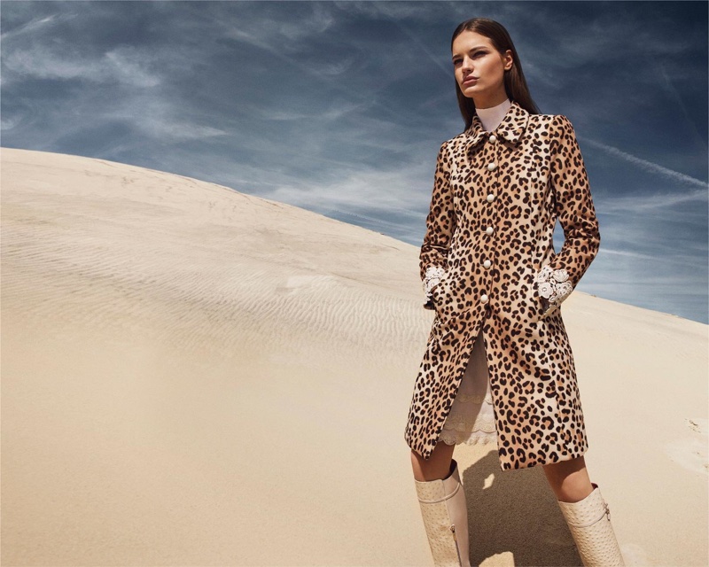 Faretta stars in Blumarine's fall-winter 2018 campaign