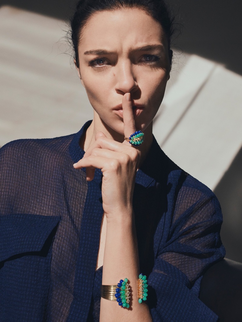 Mariacarla Boscono stars in Cartier Cactus de Cartier campaign