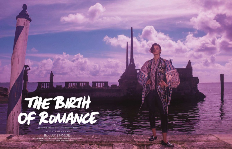 Cara Taylor Charms in Romantic Designs for Vogue Japan