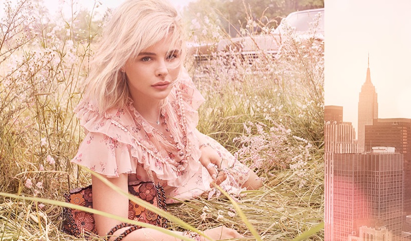 Chloe Grace Moretz stars in Coach Floral fragrance campaign