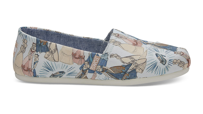 Disney x Toms Cinderella Classics in Blue $64.95