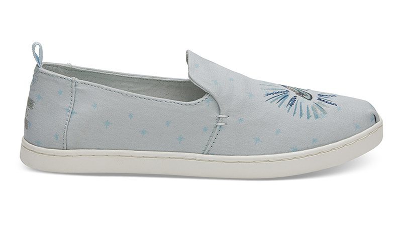 Disney x Toms Cinderella Glass Slipper Deconstructed Alpargatas in Blue $74.95