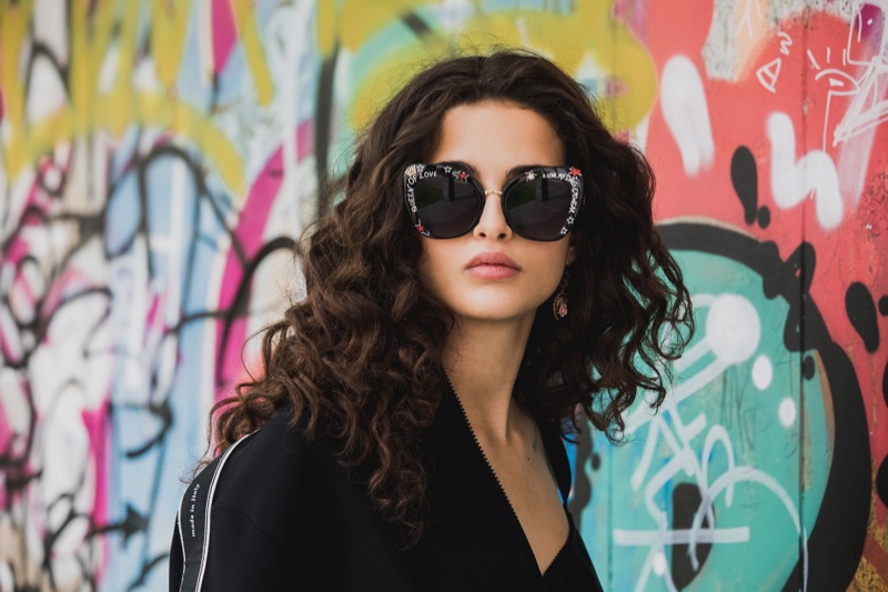 Chiara Scelsi stars in Dolce & Gabbana #DGGraffiti sunglasses campaign