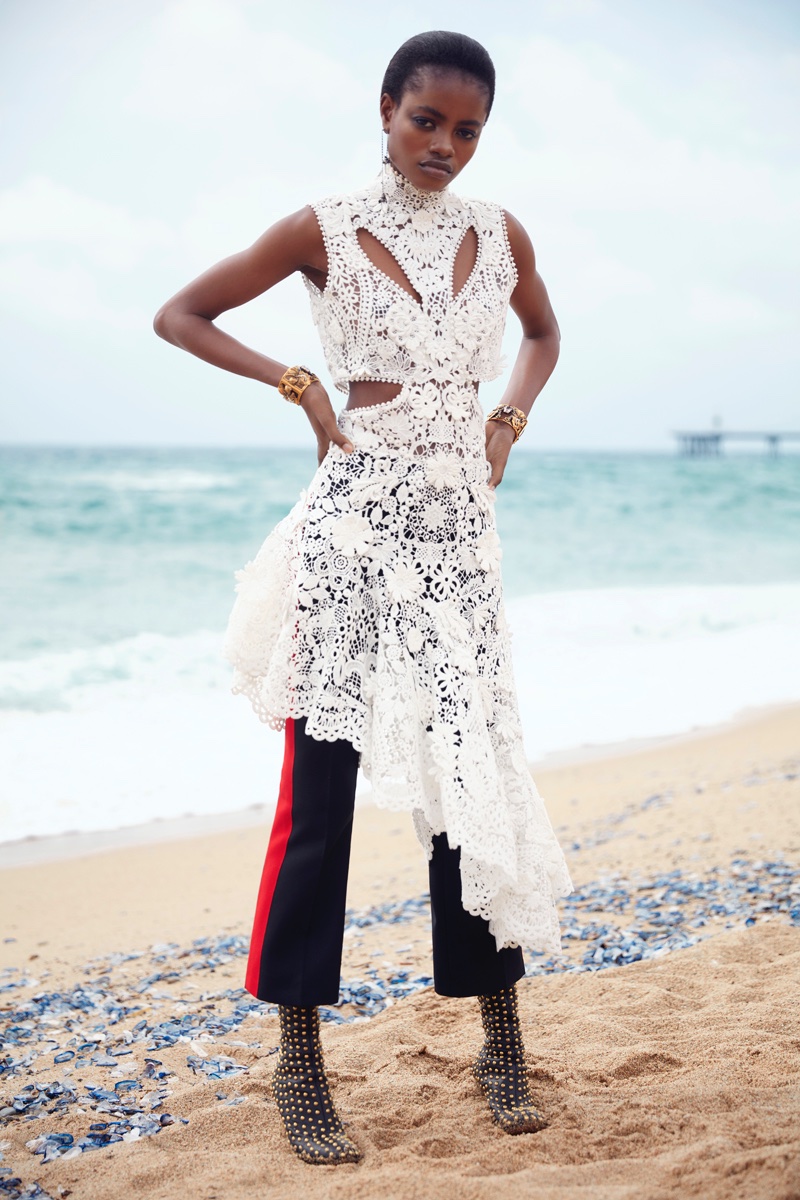 Elizabeth Ayodele Models Elegant Styles for Harper's Bazaar Kazakhstan