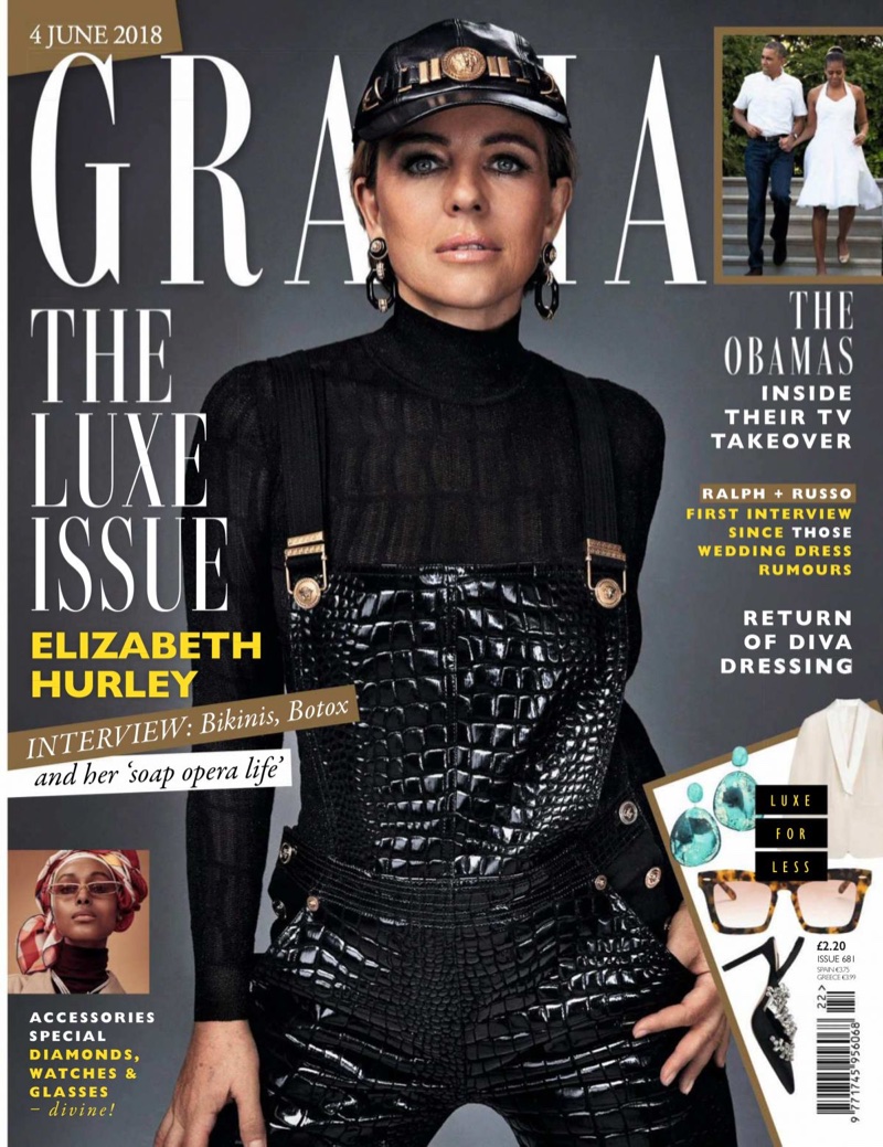 Elizabeth Hurley on Grazia UK June 4, 2018 Cover