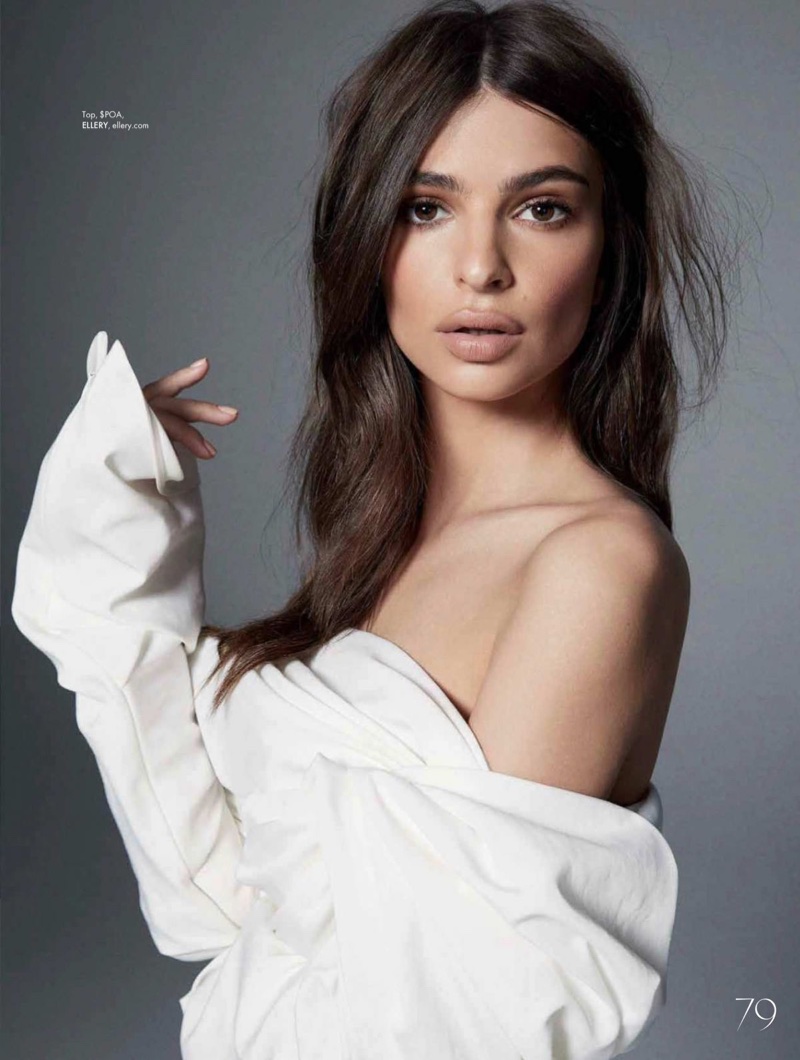 Emily Ratajkowski Models On-Trend Looks for ELLE Australia