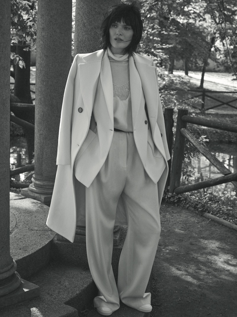 Suiting up, Sam Rollinson appears in Fabiana Filippi's fall-winter 2018 campaign