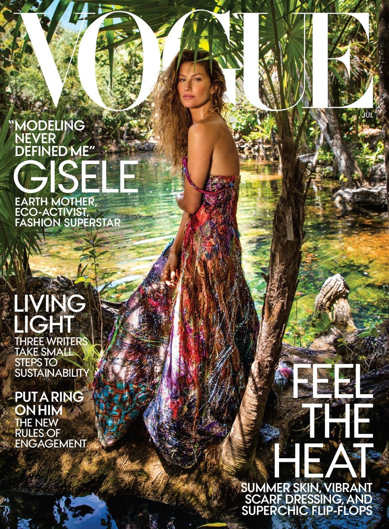 Gisele Bundchen on Vogue US July 2018 Cover