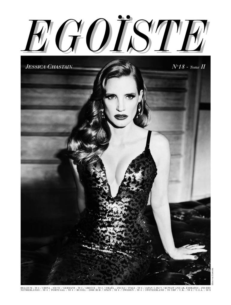 Jessica Chastain on Egoiste Magazine #18 Cover