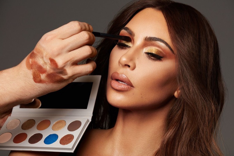 Kim Kardashian gets painted in KKW Beauty x Mario campaign
