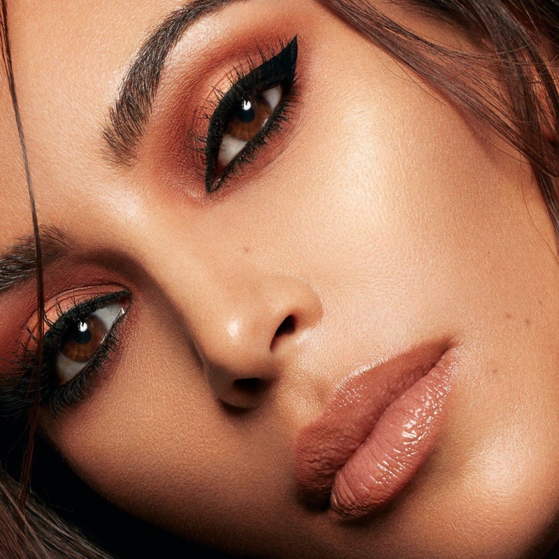 Wearing neutral shades, Kim Kardashian fronts KKW Beauty x Mario campaign