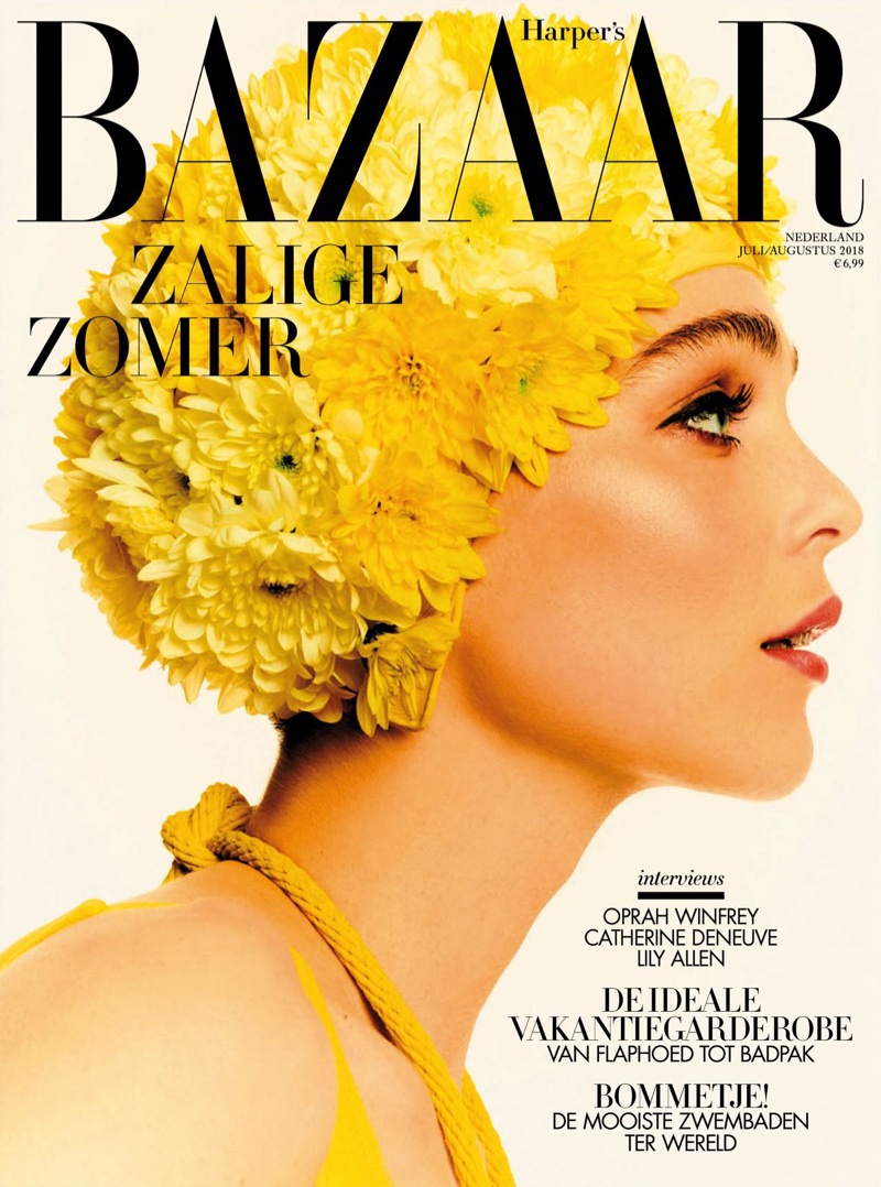 Kim Noorda Models Chic Summer Fashions for Harper's Bazaar Netherlands