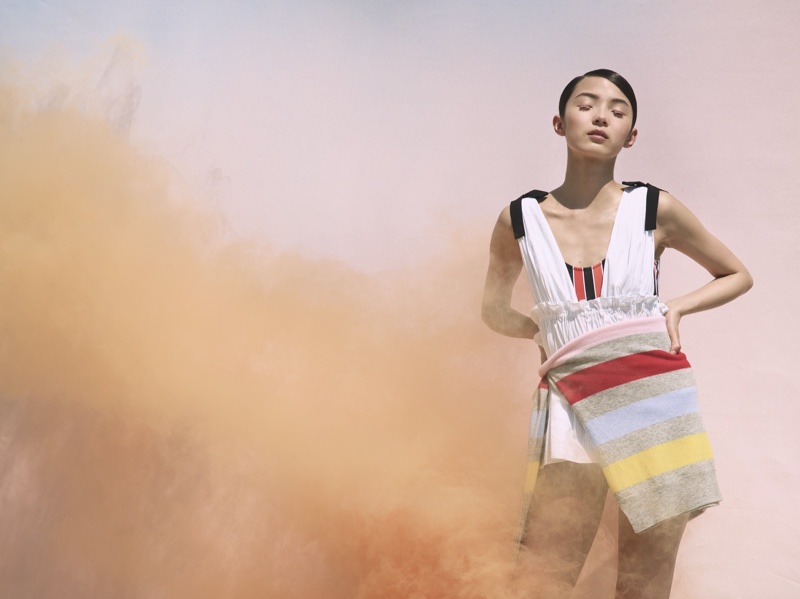 Xiao Wen Ju stars in La Ligne's summer 2018 campaign