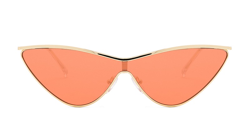 Le Specs x Adam Selman The Fugitive Sunglasses in Bright Gold with Tangerine Tint Lenses $119