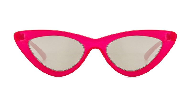 Le Specs x Adam Selman The Last Lolita Sunglasses in Opaque Red with Silver Mirror Lenses $119