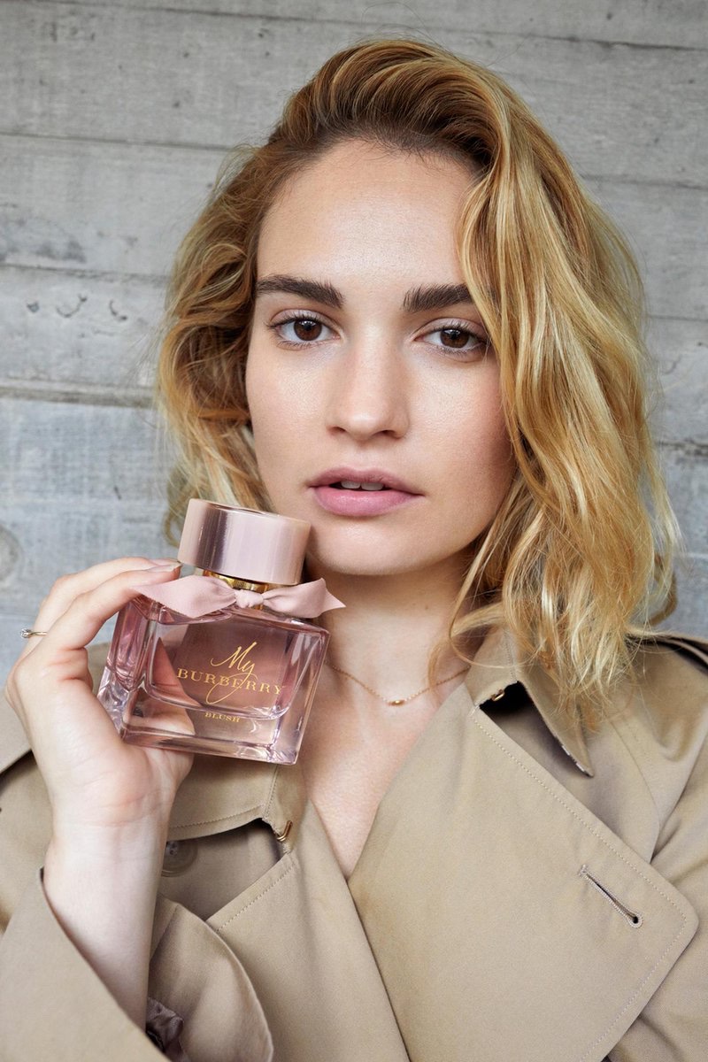 Juergen Teller photographs Lily James for My Burberry fragrance campaign
