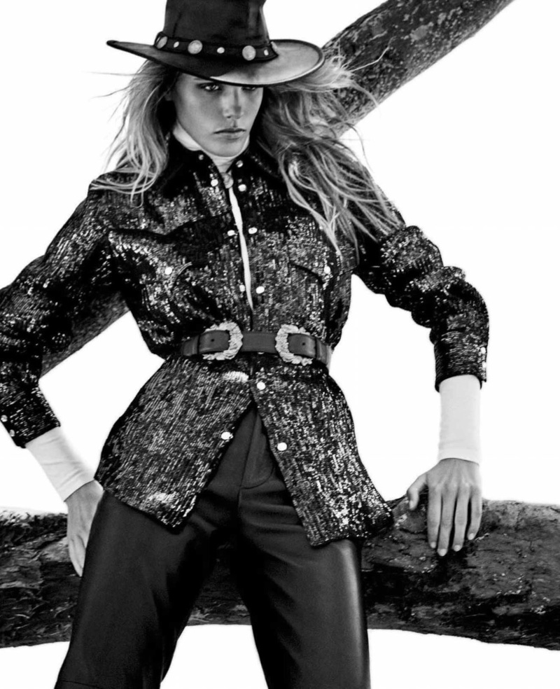 Madison Headrick Wears Rugged Western Fashion for Vogue Mexico