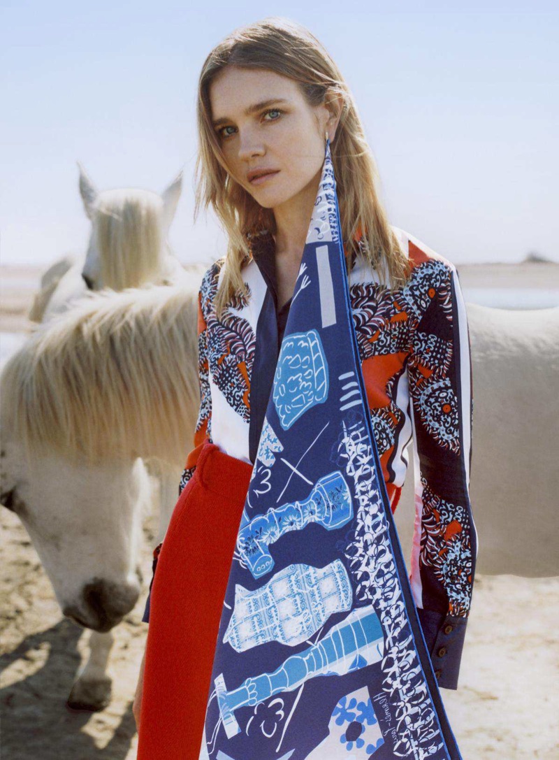 Natalia Vodianova Embraces Playful Prints for Vogue