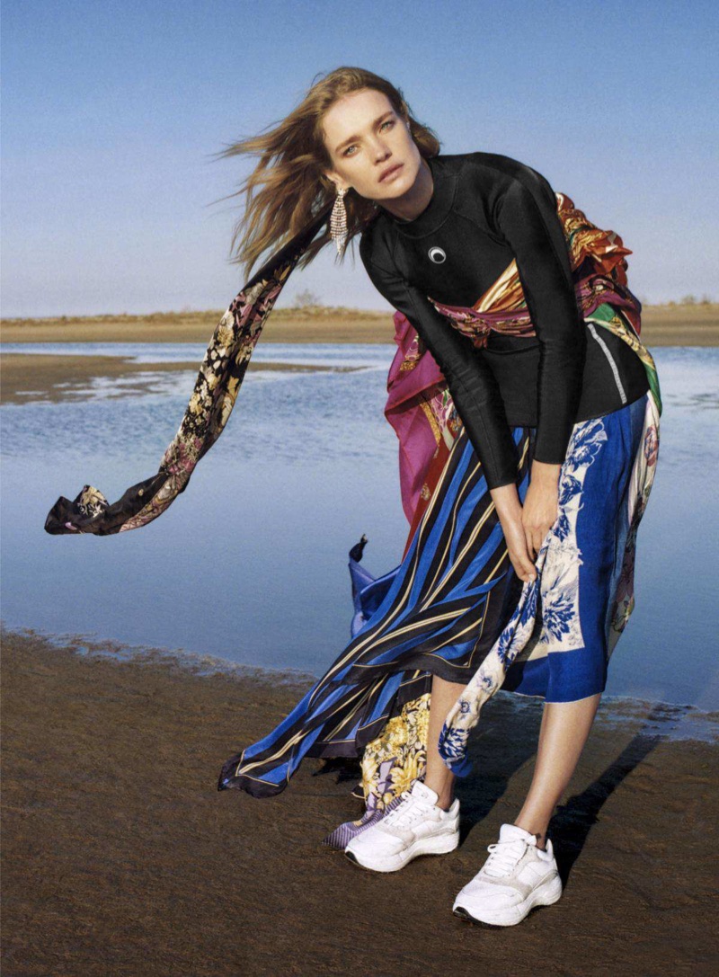 Natalia Vodianova Embraces Playful Prints for Vogue