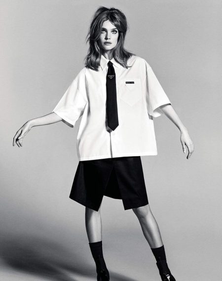 Natalia Vodianova | Vogue Russia | Oversized Fashion Edtiorial