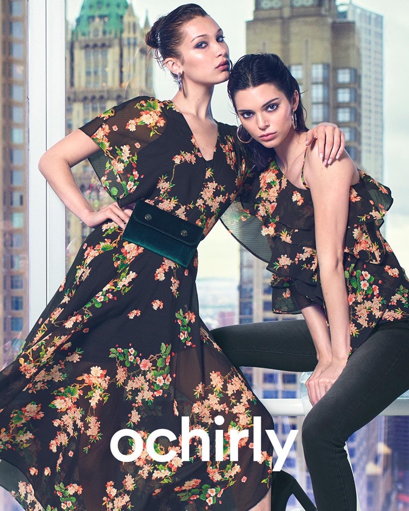 Bella Hadid and Kendall Kenner star in Ochirly's fall-winter 2018 campaign