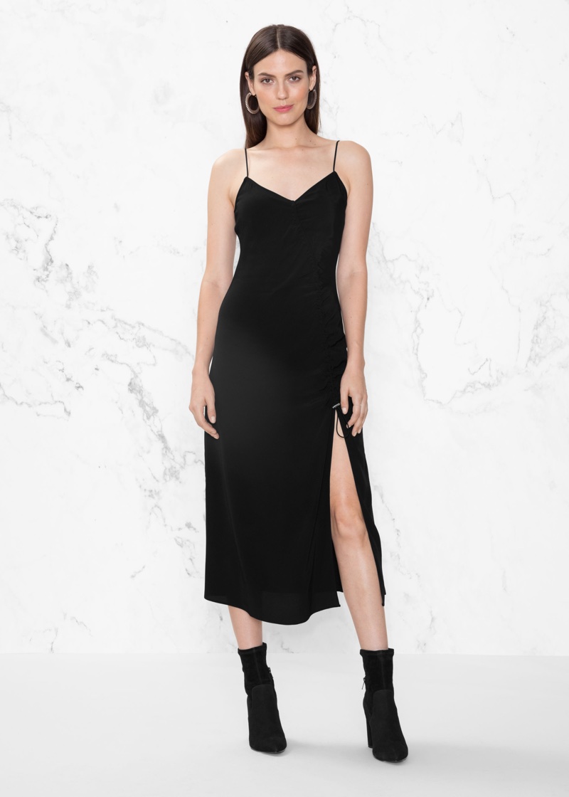 & Other Stories Drawstring Slit Dress $67 (previously $95)