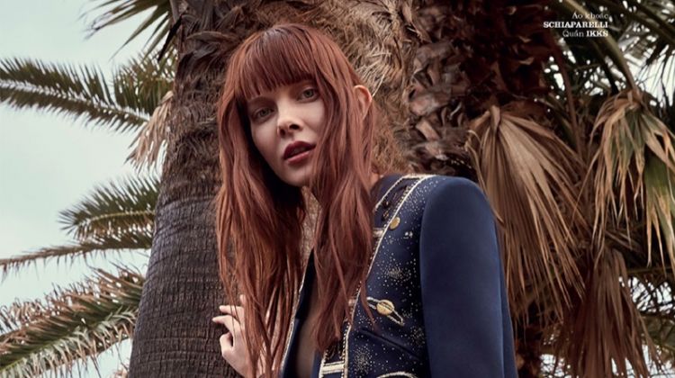 Sabi Khazgaleeva Embraces Denim Looks for ELLE Vietnam