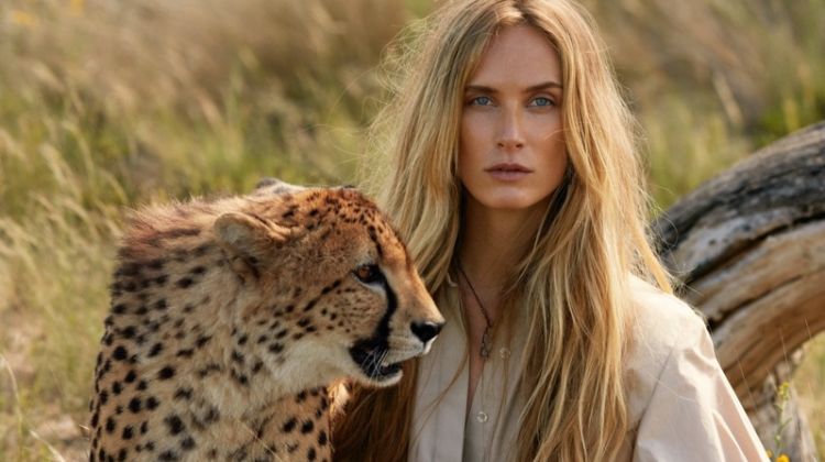 Aleksandra Ørbeck Nilsen Models Safari Style for ELLE France