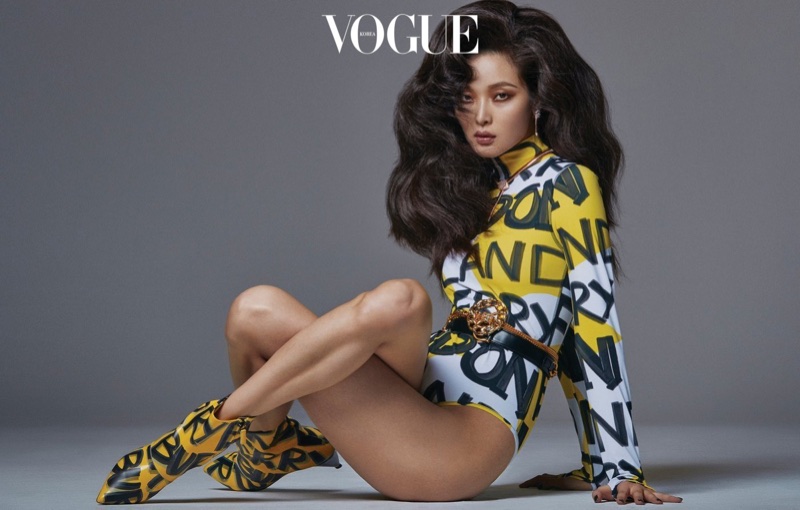 Sunghee Kim Models Colorful 80's Styles for Vogue Korea