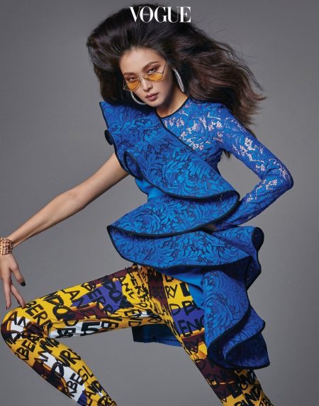Sunghee Kim Models Colorful 80's Styles for Vogue Korea Sunghee Kim Models Colorful 80's Styles for Vogue Korea
