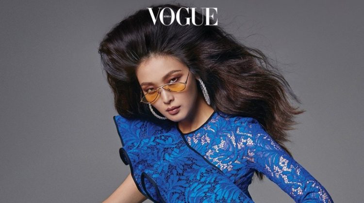 Sunghee Kim Models Colorful 80’s Styles for Vogue Korea