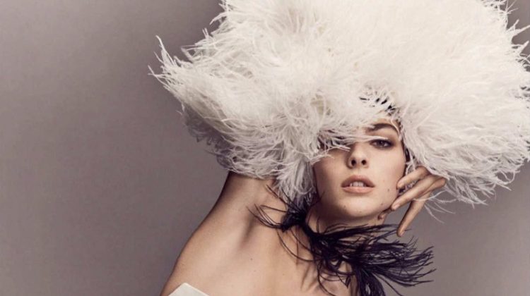 Vittoria Ceretti Channels Show Girl Glamour for Vogue Germany