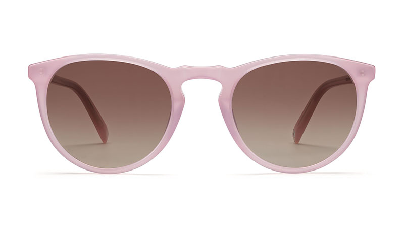 Warby Parker Haskell Sunglasses in Pink Opal with Pink Gradient Lenses $95