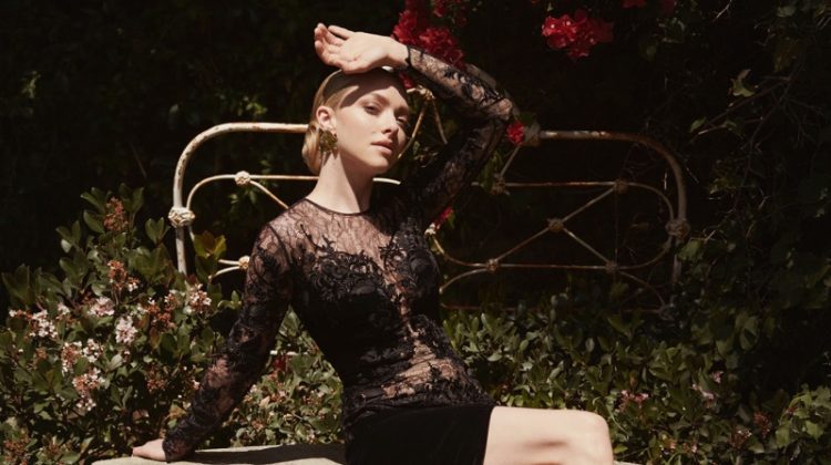 Amanda Seyfried Looks Lovely in Lace for PORTER Edit