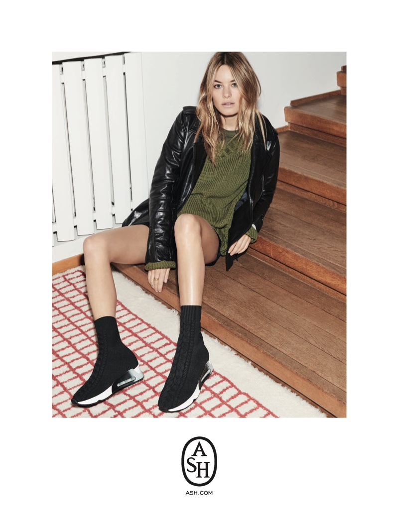 Camille Rowe stars in ASH fall-winter 2018 campaign