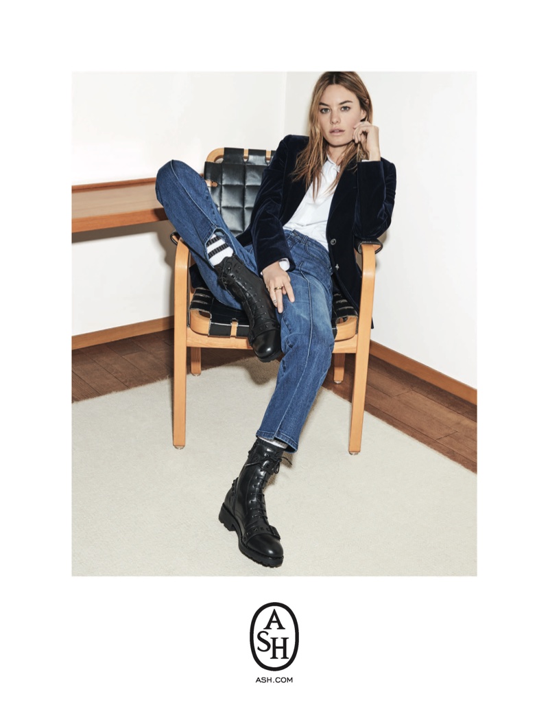 Camille Rowe channels casual vibes in ASH fall-winter 2018 campaign