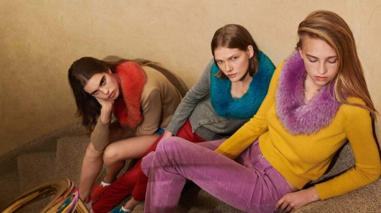 Faux fur styles appear in Blugirl fall-winter 2018 campaign