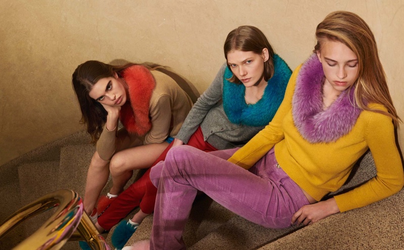 Faux fur styles appear in Blugirl fall-winter 2018 campaign